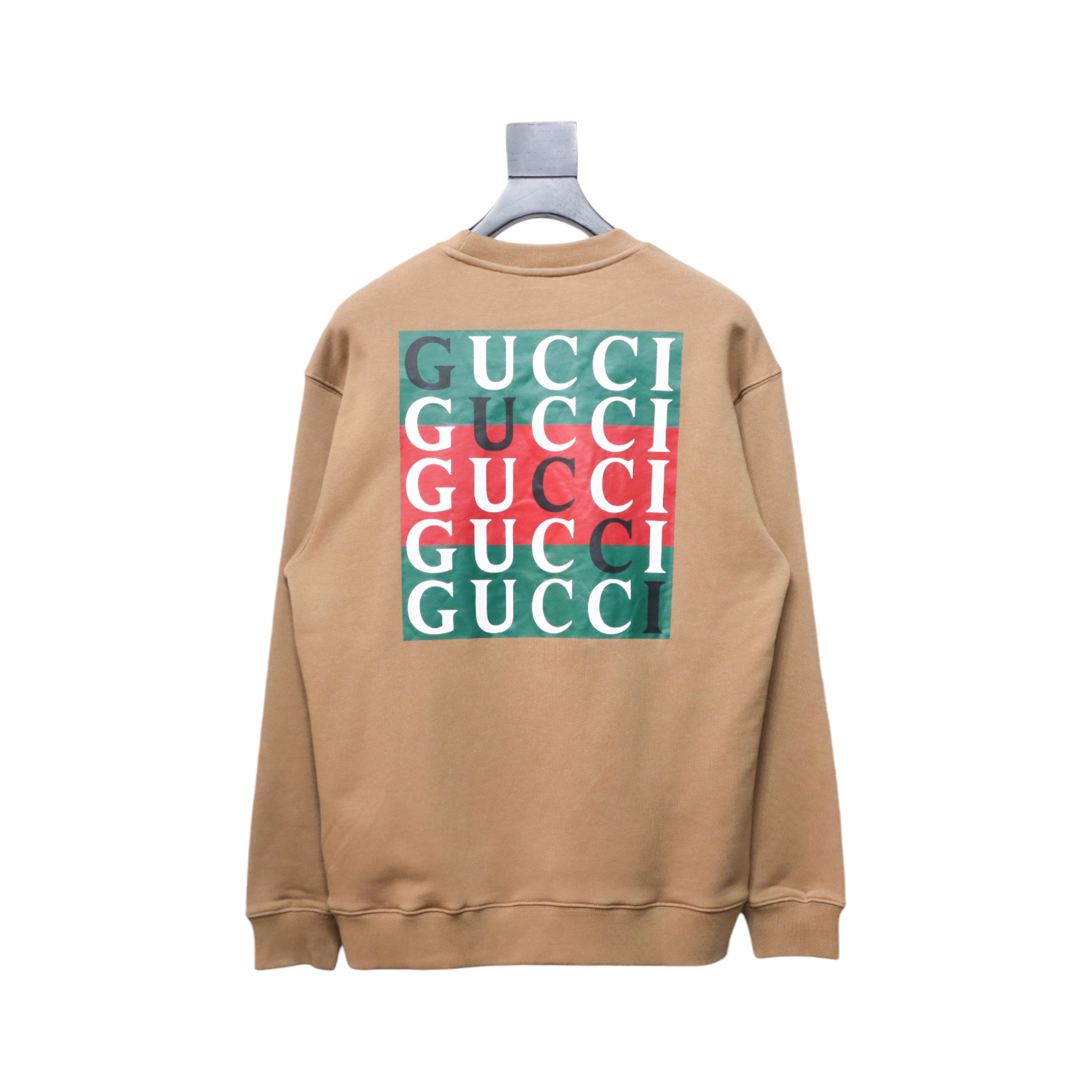 Gucci 24Fw Multicolor Combination Printed Crew Neck Sweatshirt