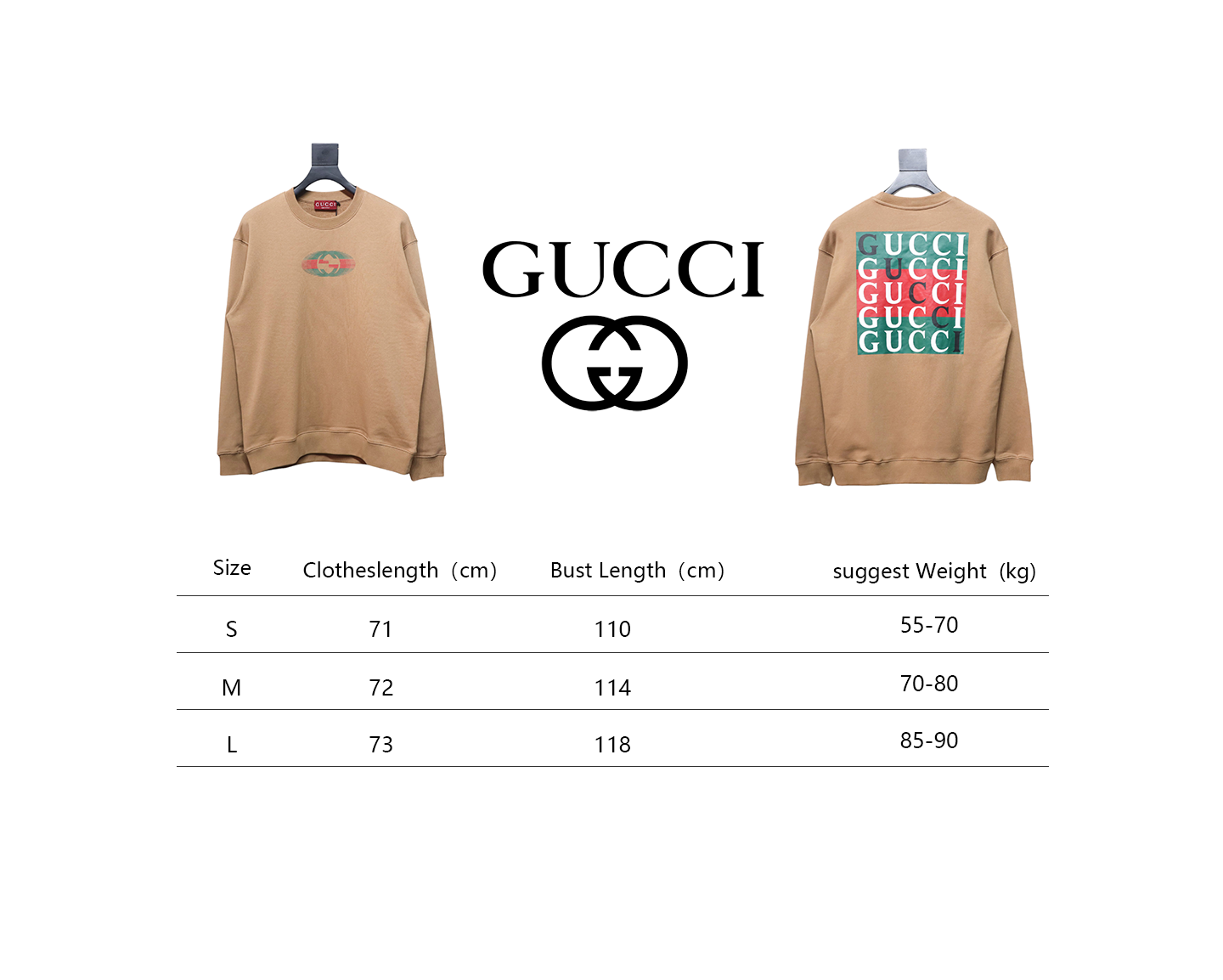 Gucci 24Fw Multicolor Combination Printed Crew Neck Sweatshirt