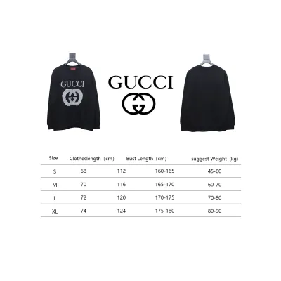 Gucci 24Fw Polka Dot Letter Logo Print Crew Neck Sweatshirt 02