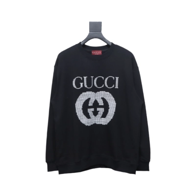 Gucci 24Fw Polka Dot Letter Logo Print Crew Neck Sweatshirt 01