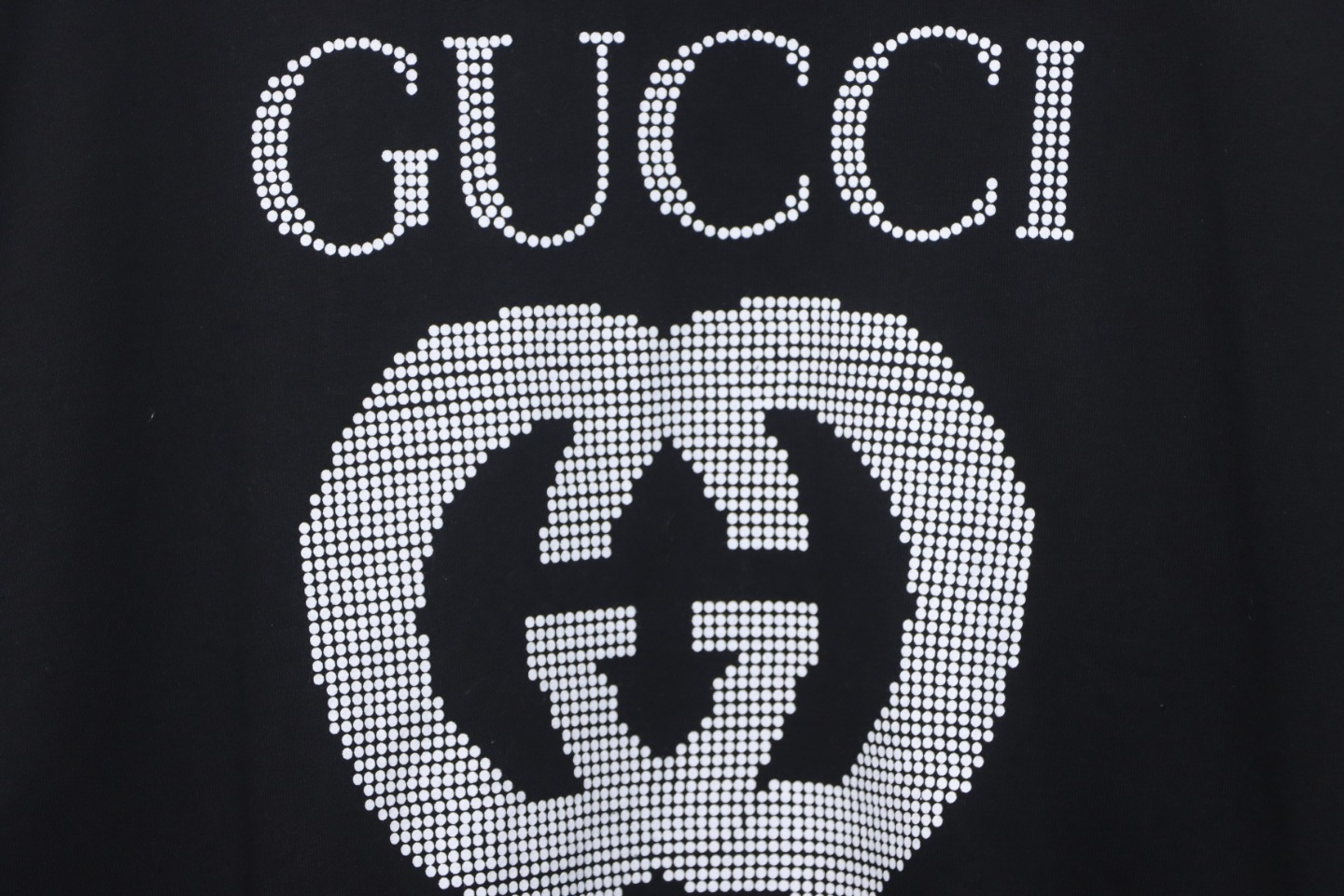 Gucci 24Fw Polka Dot Letter Logo Print Crew Neck Sweatshirt