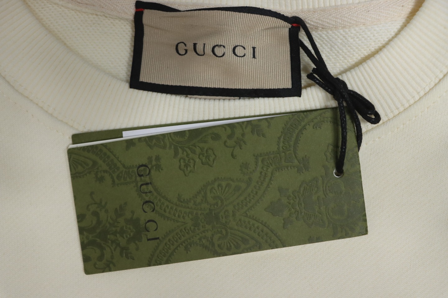 Gucci 24Fw Retro Equestrian Chain Embroidery Crewneck Sweatshirt