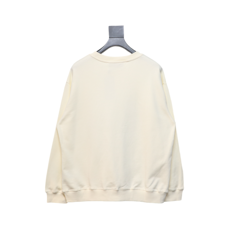 Gucci 24Fw Retro Equestrian Chain Embroidery Crewneck Sweatshirt