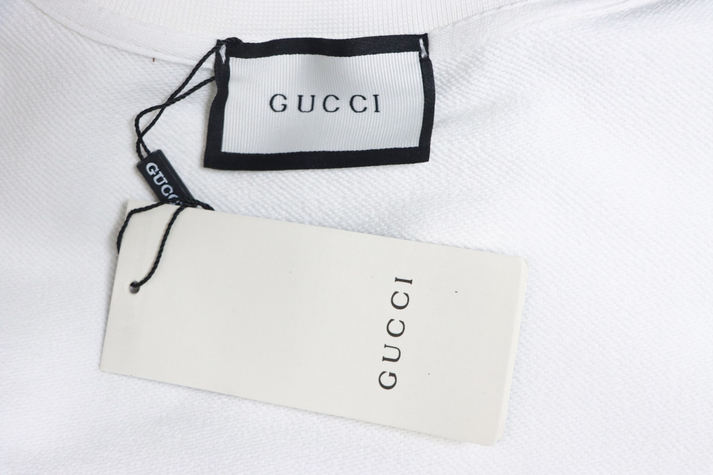 Gucci 24Fw Towel Embroidery Lettering Crew Neck Sweatshirt White