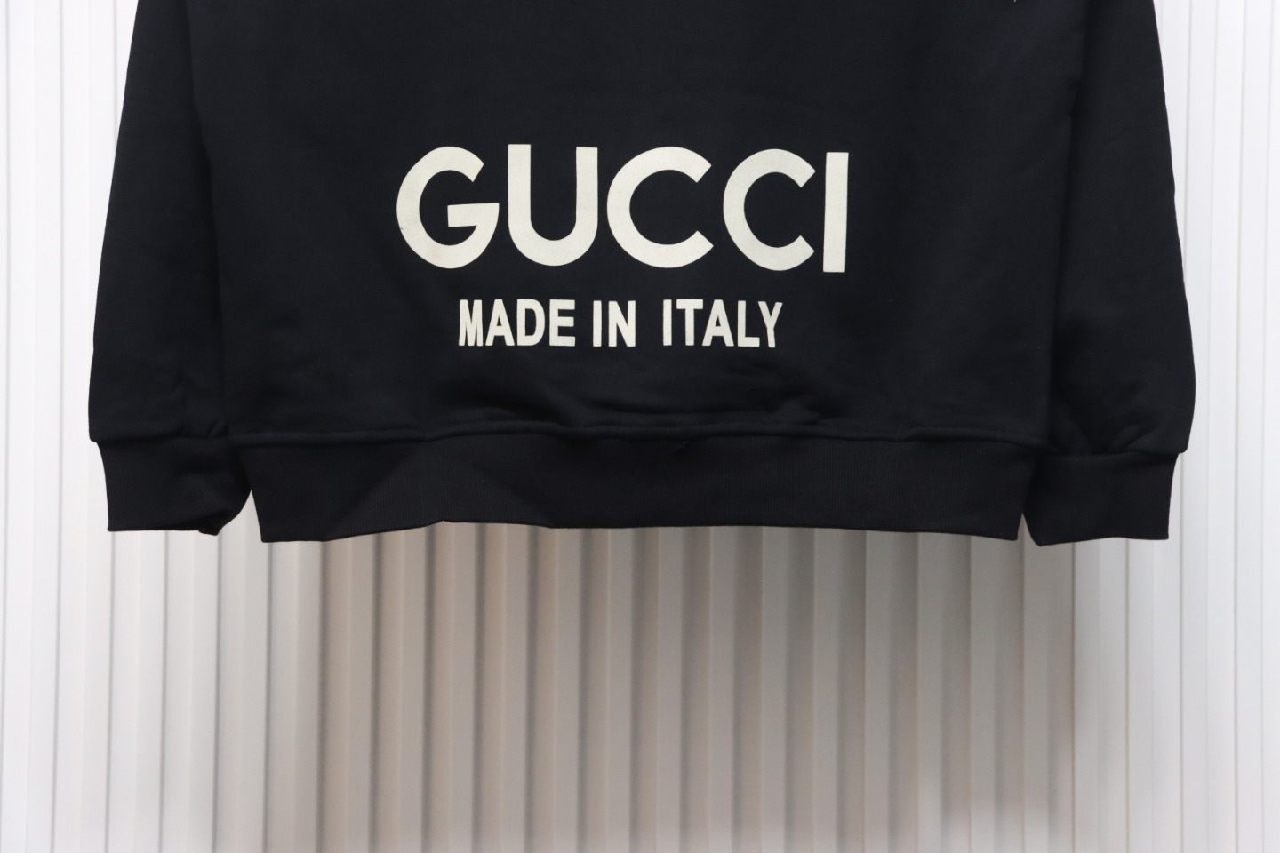 Gucci 24SS Hooded Sweatshirt With Lettering On The Back Black