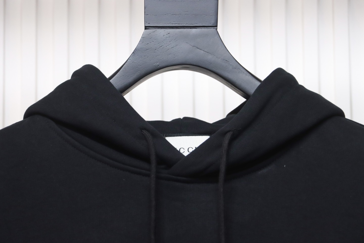Gucci 24SS Hooded Sweatshirt With Lettering On The Back Black