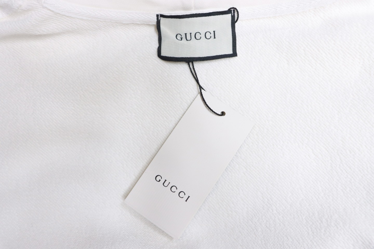 Gucci 24SS Hooded Sweatshirt With Lettering On The Back White
