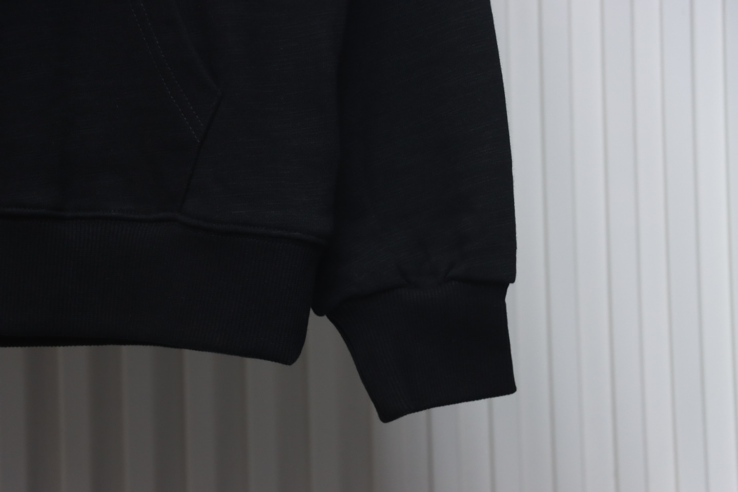 Gucci Black Hooded Sweatshirt With Double G Embroidery On Chest