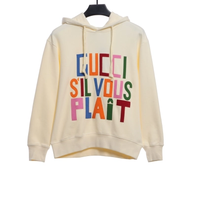 Gucci Colorful Lettering Logo Hoodie 01