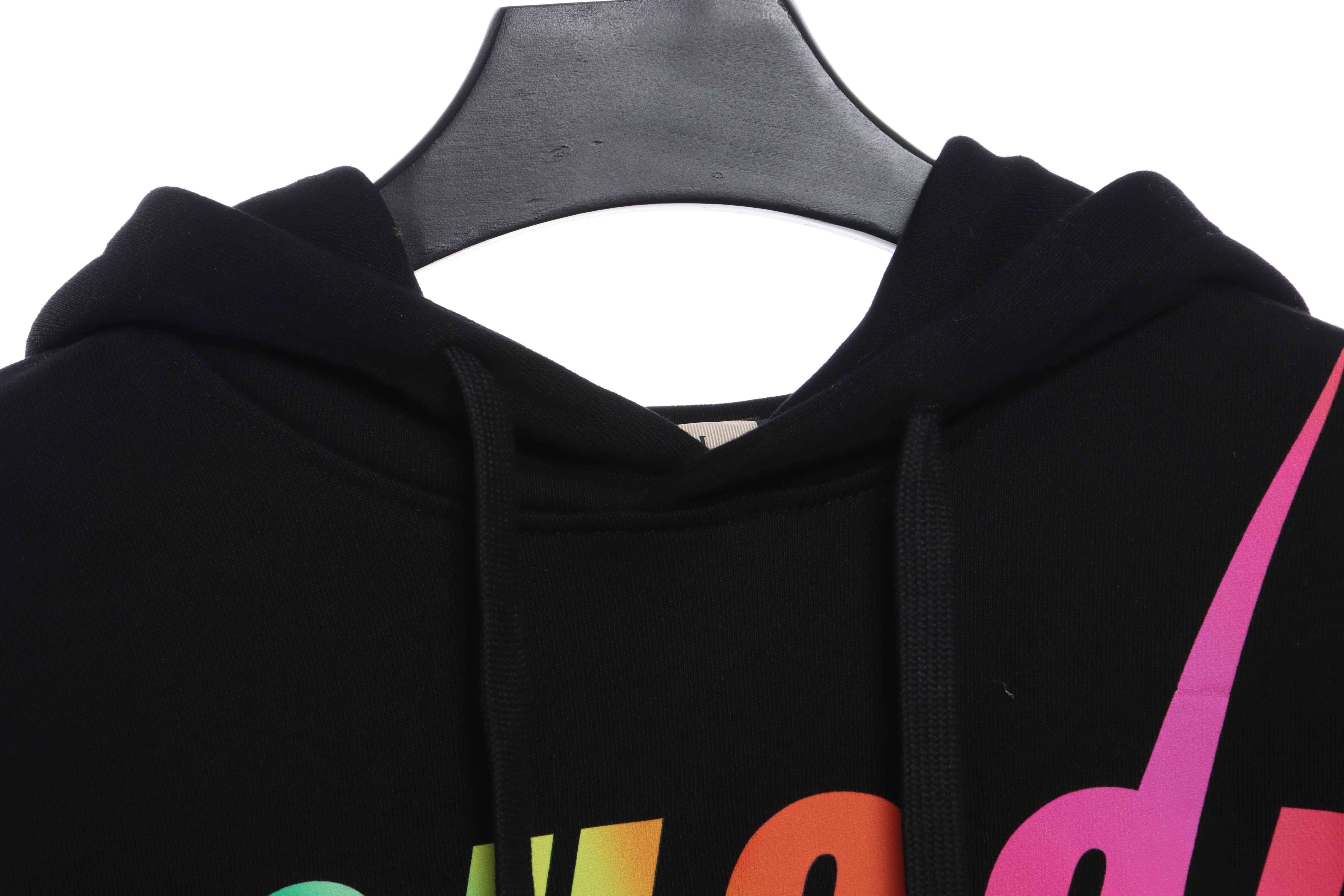 Gucci Gradient Lightning Hoodie Black