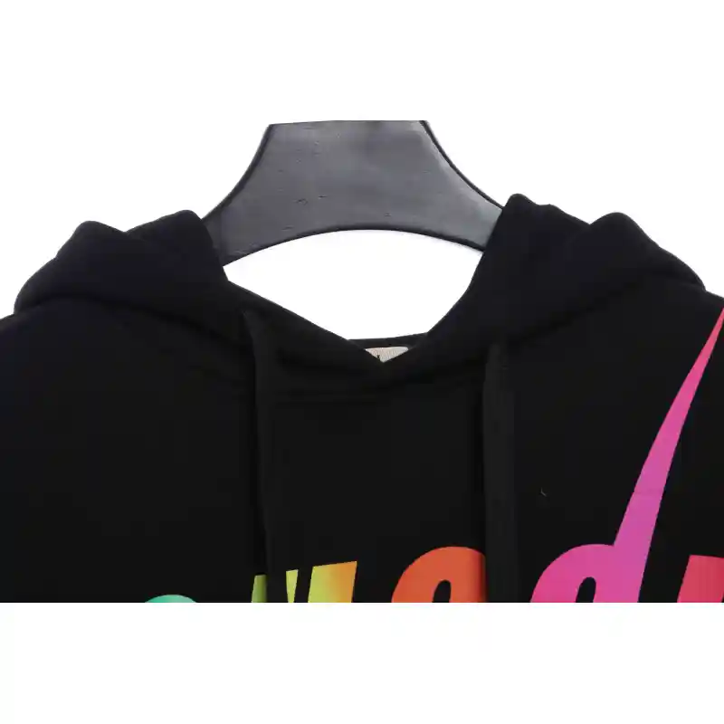 Gucci Gradient Lightning Hoodie Black