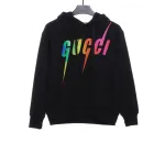 Gucci Gradient Lightning Hoodie Black