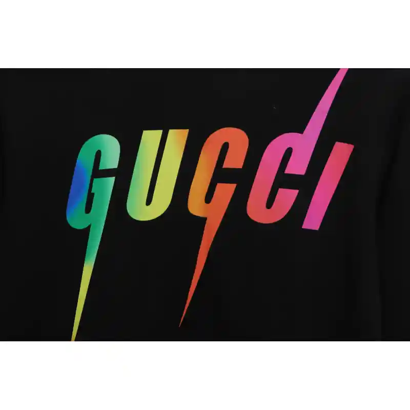 Gucci Gradient Lightning Hoodie Black