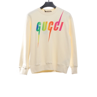 Gucci Gradient Lightning Sweatshirt Beige 01