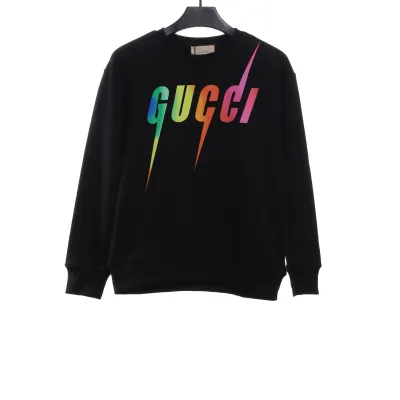 Gucci Gradient Lightning Sweatshirt Black 01
