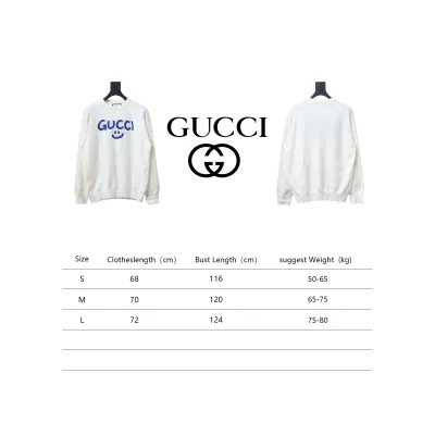 Gucci Graffiti Smiley Logo Crew Neck Sweater 02