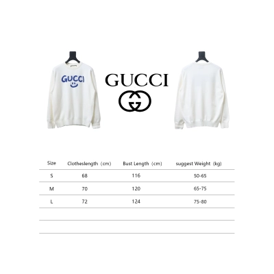 Gucci Graffiti Smiley Logo Crew Neck Sweater 02