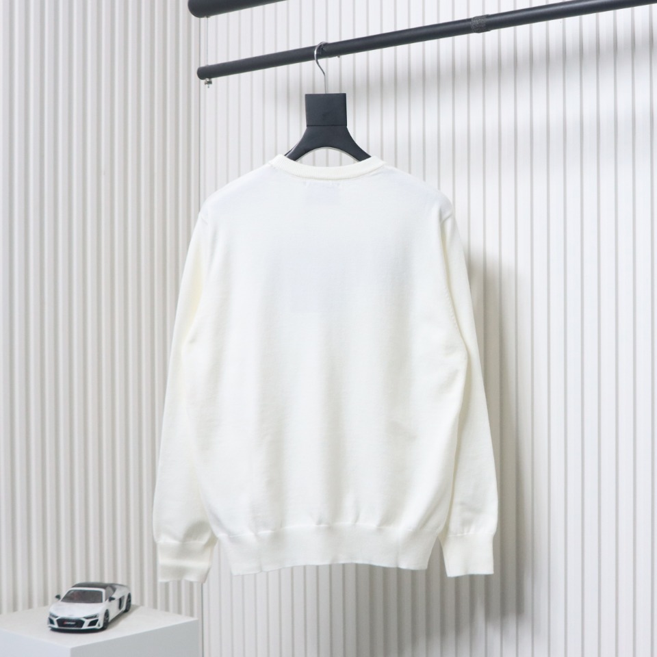 Gucci Graffiti Smiley Logo Crew Neck Sweater