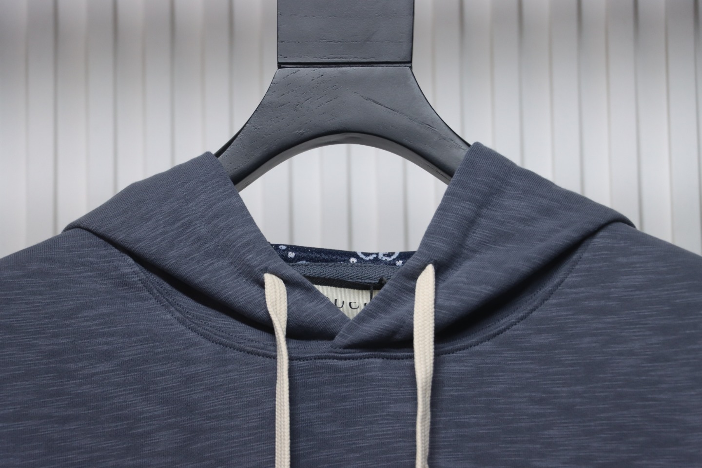 Gucci Grey Hooded Sweatshirt With Double G Embroidery On Chest