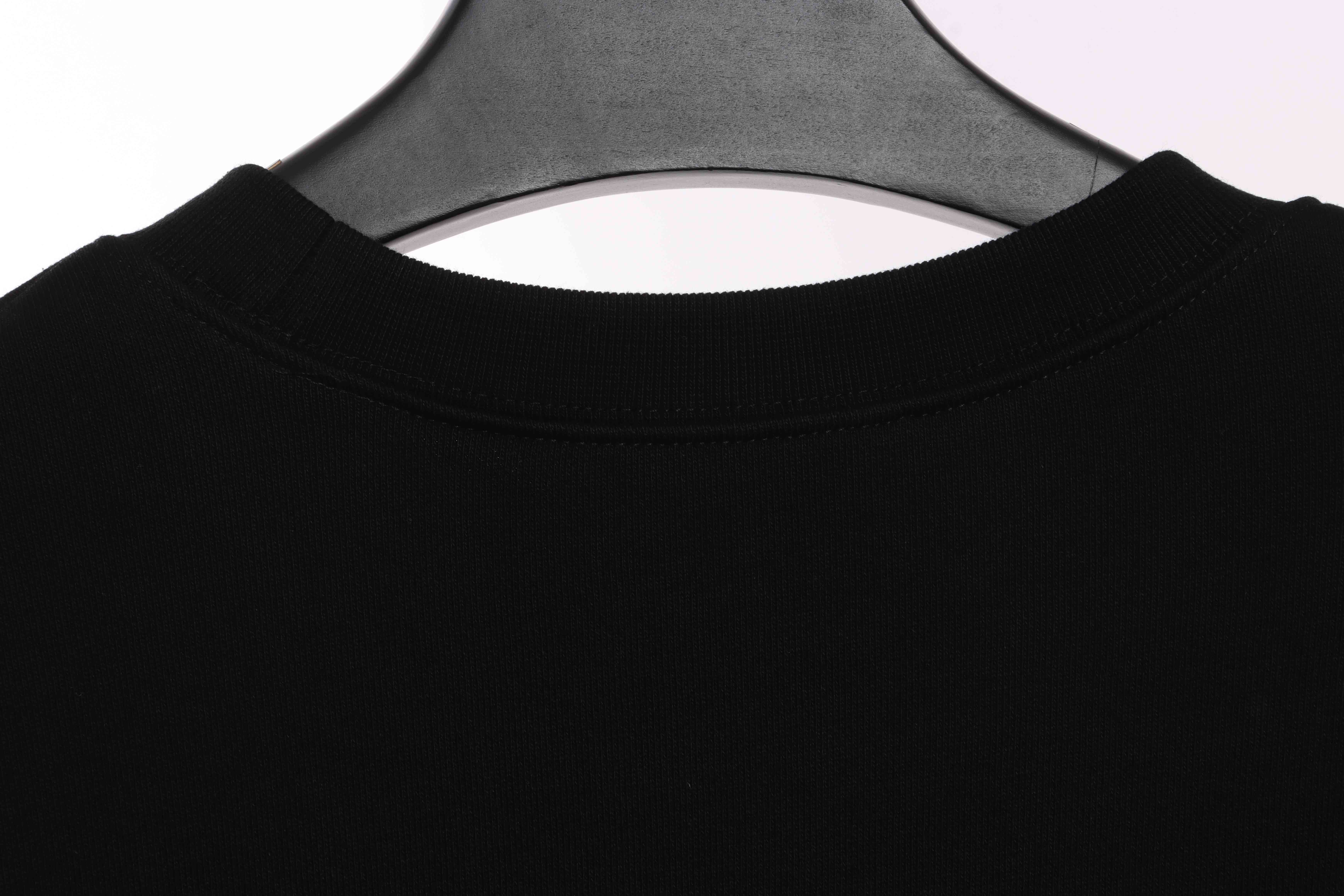 Gucci Lipstick Print Crewneck Sweatshirt Black