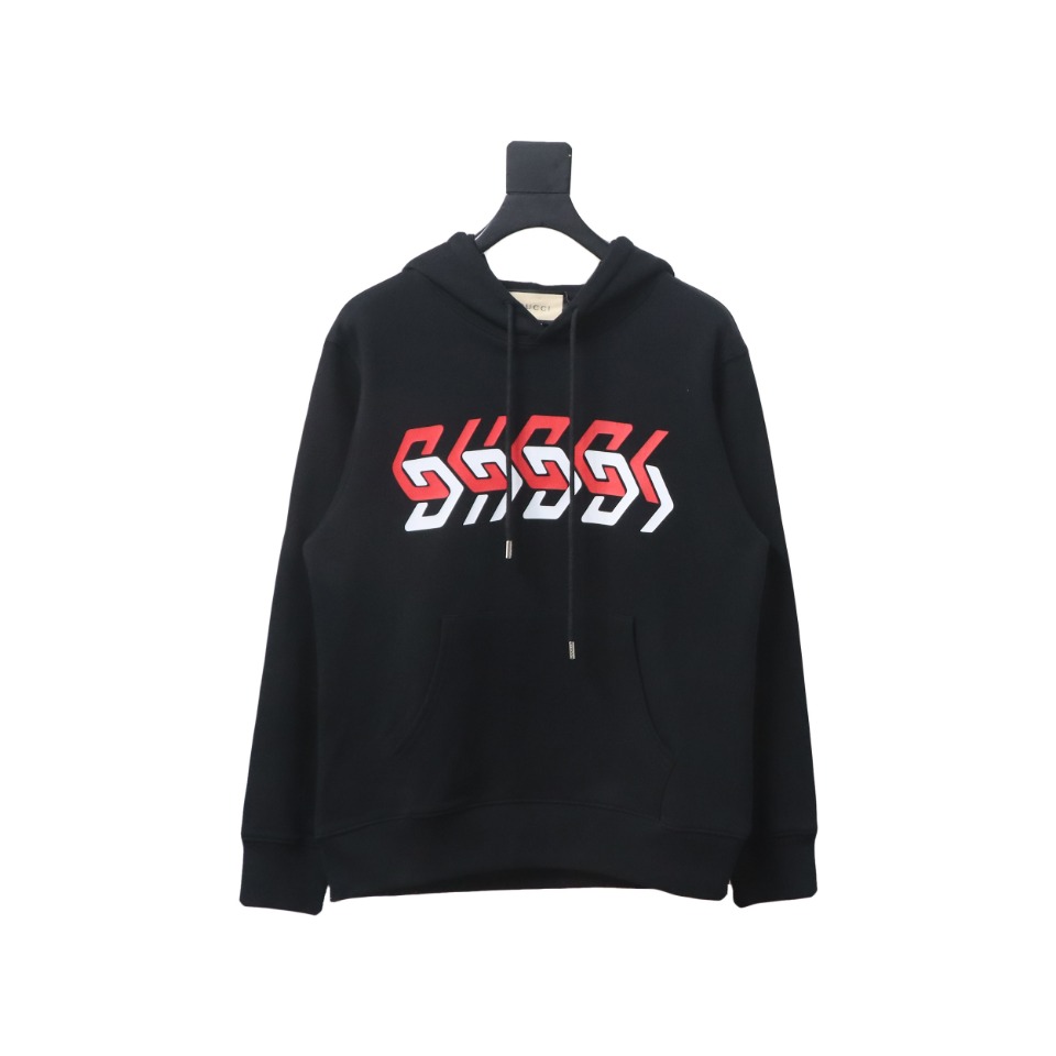 Gucci Mirrored Letter Print Hoodie
