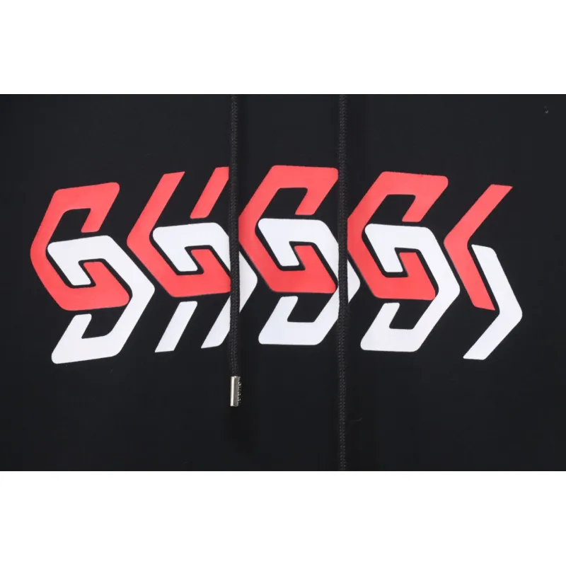 Gucci Mirrored Letter Print Hoodie