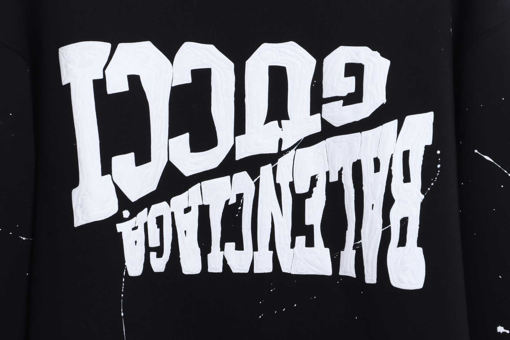 Gucci x Balenciaga Mirrored Graffiti Sweatshirt Black