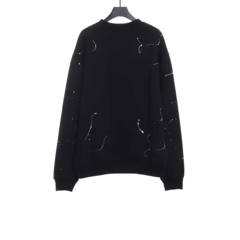 Gucci x Balenciaga Mirrored Graffiti Sweatshirt Black
