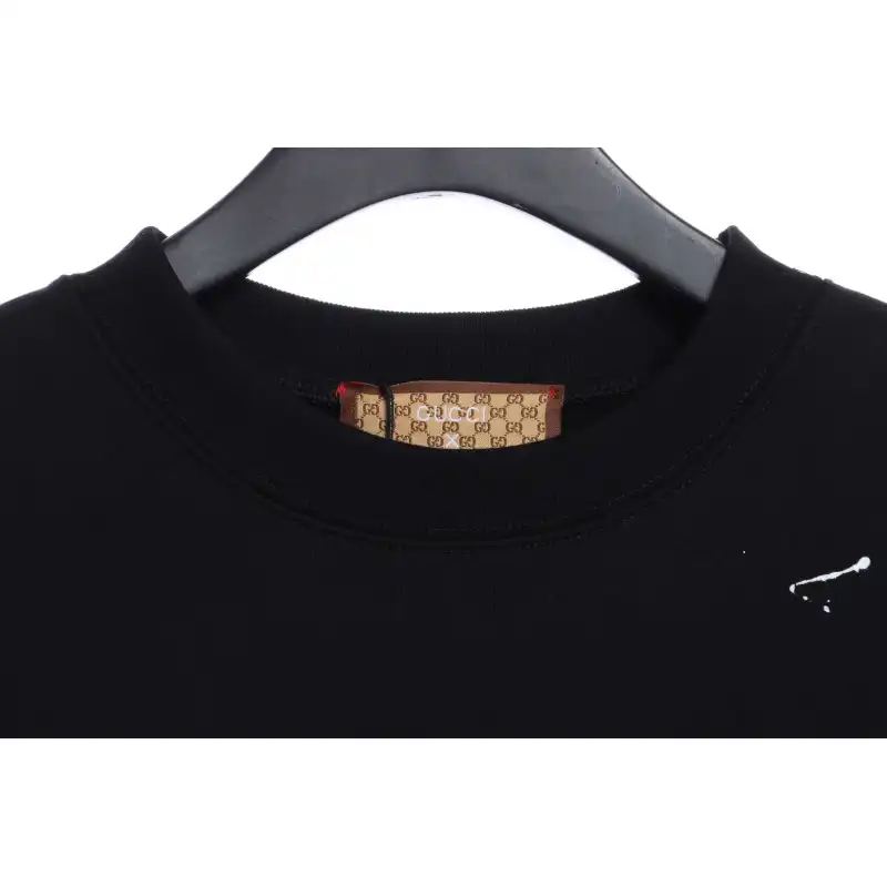 Gucci x Balenciaga Mirrored Graffiti Sweatshirt Black