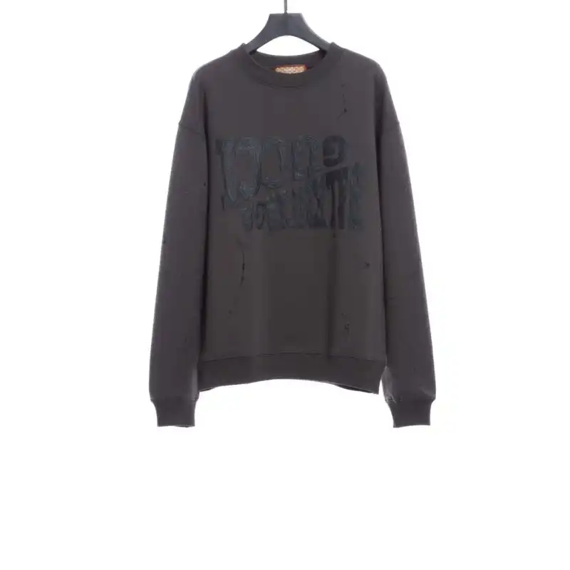 Gucci x Balenciaga Mirrored Graffiti Sweatshirt Grey