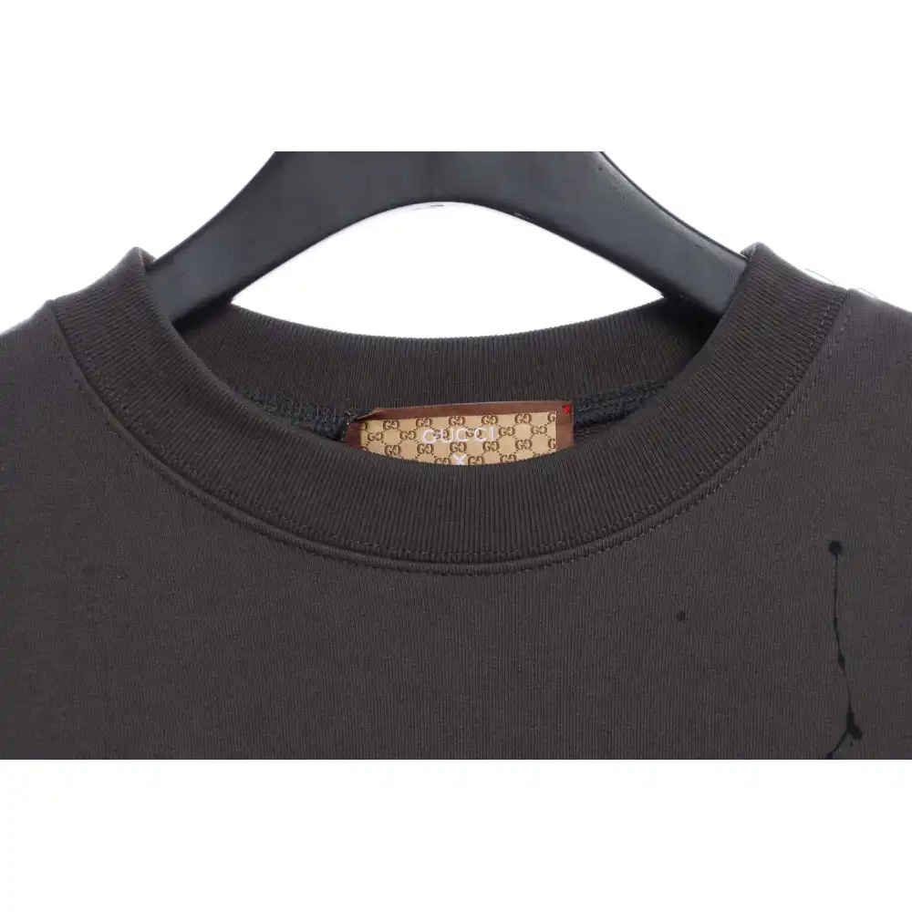 Gucci x Balenciaga Mirrored Graffiti Sweatshirt Grey