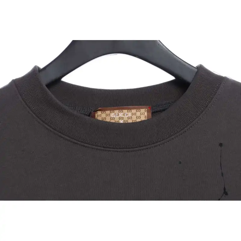 Gucci x Balenciaga Mirrored Graffiti Sweatshirt Grey