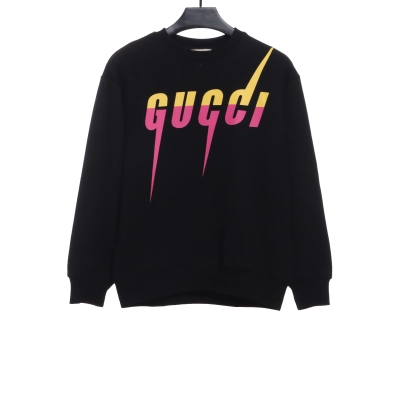 Gucci Yellow And Pink Lightning Sweatshirt 01