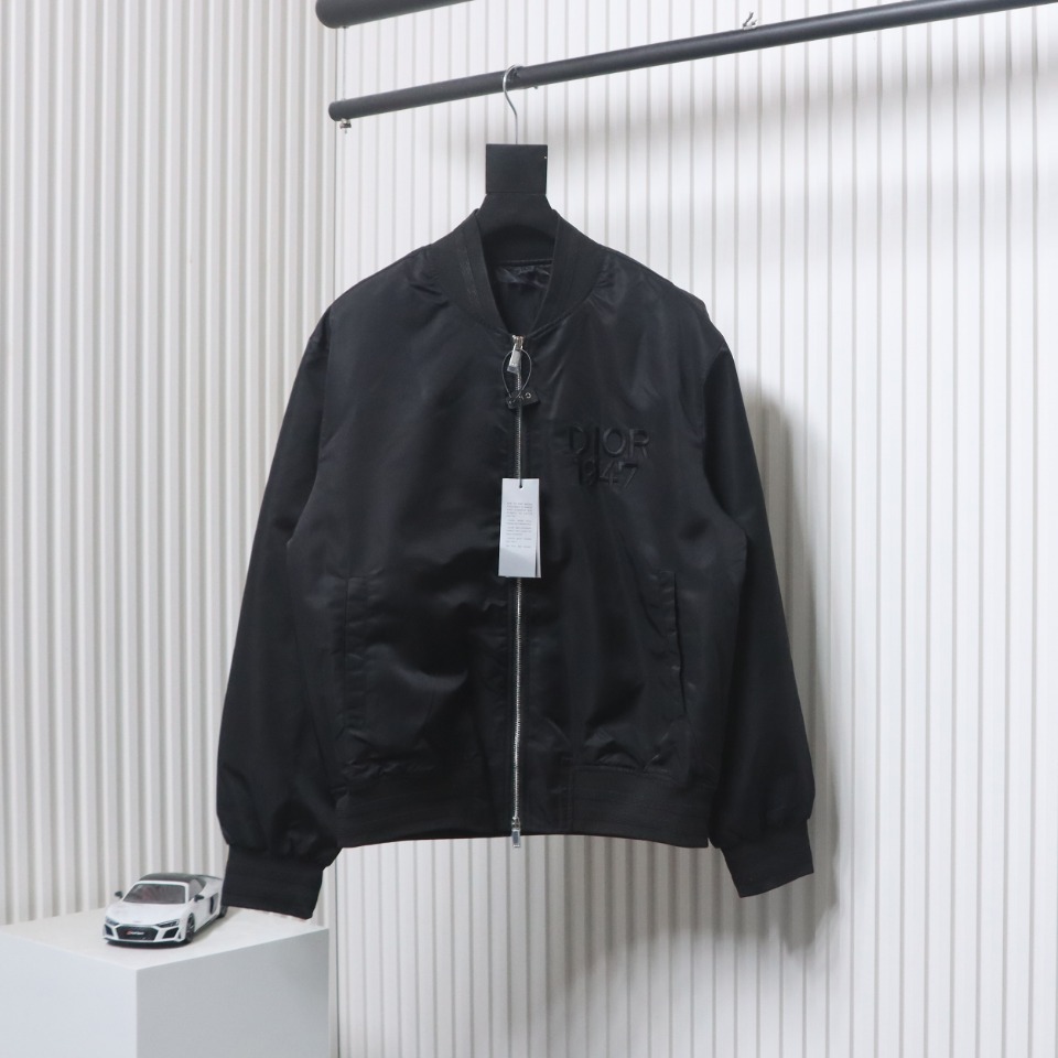 Dior 1947 Logo Embroidered Bomber Jacket
