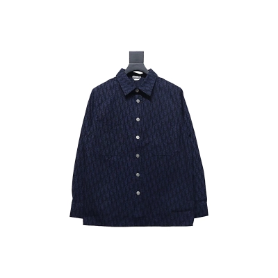Dior 22ss Classic Printed Monogram Denim Shirt Jacket 01