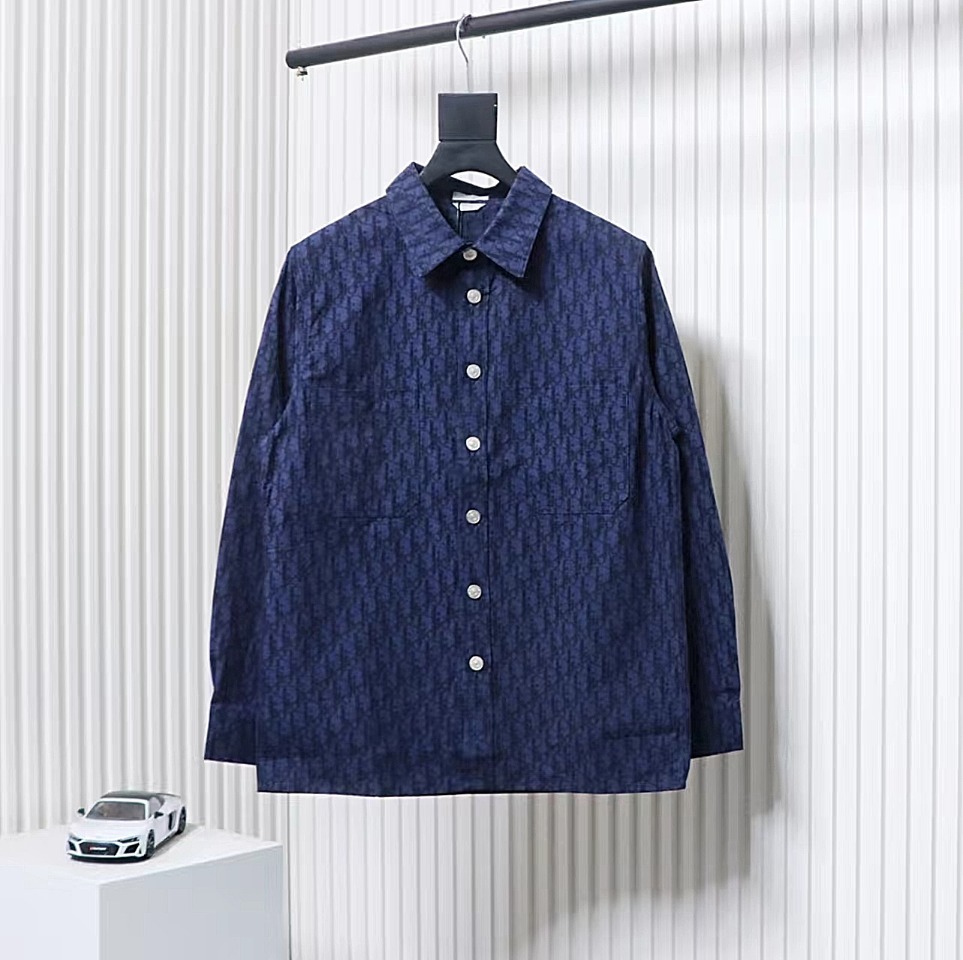 Dior 22ss Classic Printed Monogram Denim Shirt Jacket