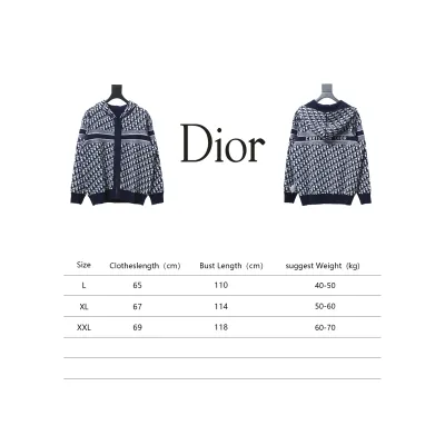 Dior 23Fw Oblique Cashmere Double-Sided Jacket Dark Blue 02