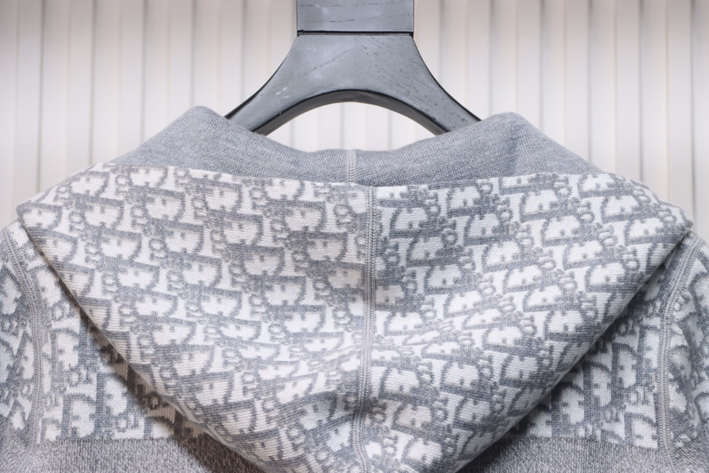 Dior 23Fw Oblique Cashmere Double-Sided Jacket Light Grey