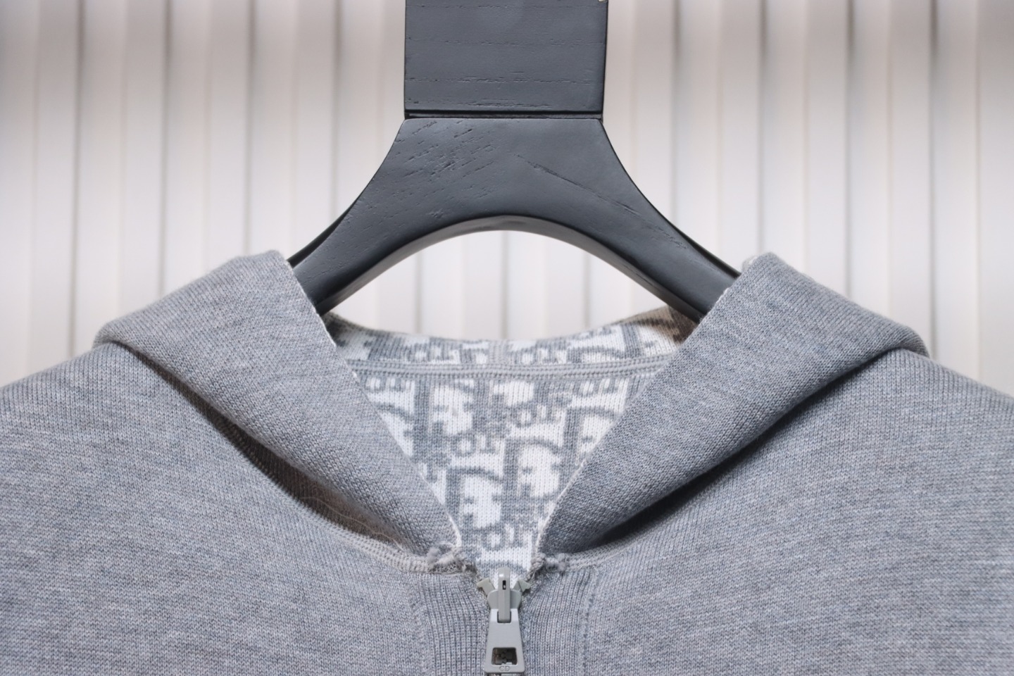 Dior 23Fw Oblique Cashmere Double-Sided Jacket Light Grey