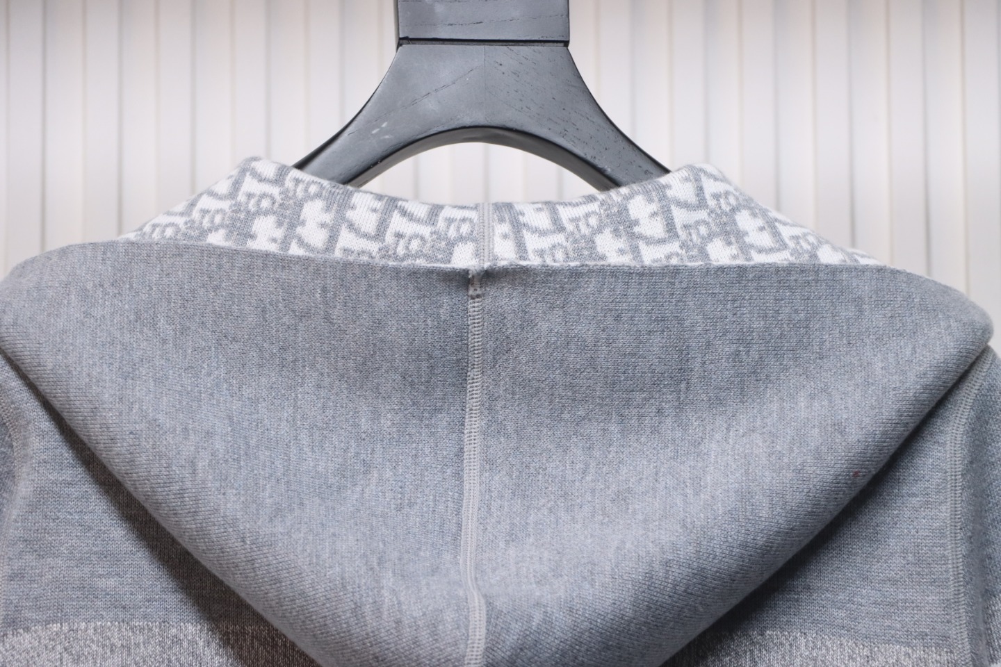 Dior 23Fw Oblique Cashmere Double-Sided Jacket Light Grey