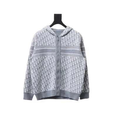 Dior 23Fw Oblique Cashmere Double-Sided Jacket Light Grey 01