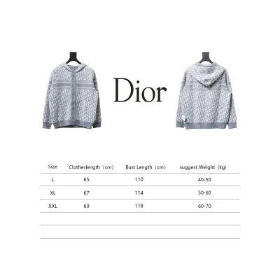 Dior 23Fw Oblique Cashmere Double-Sided Jacket Light Grey 02