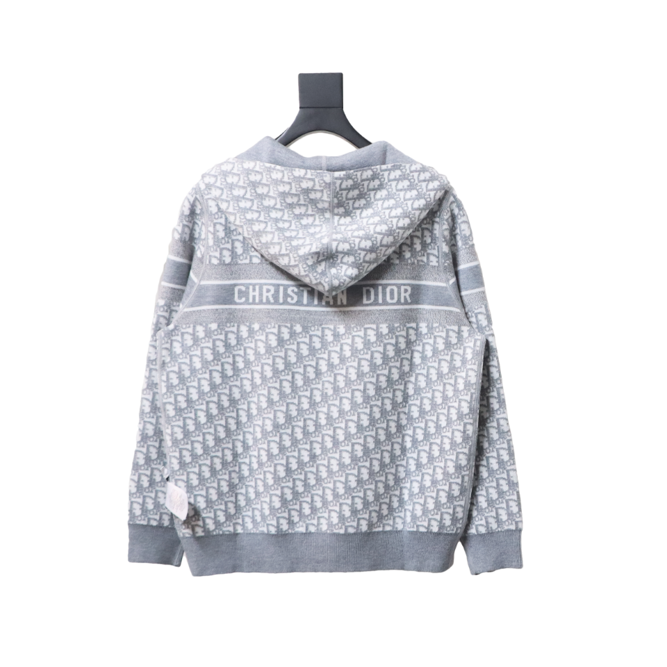 Dior 23Fw Oblique Cashmere Double-Sided Jacket Light Grey