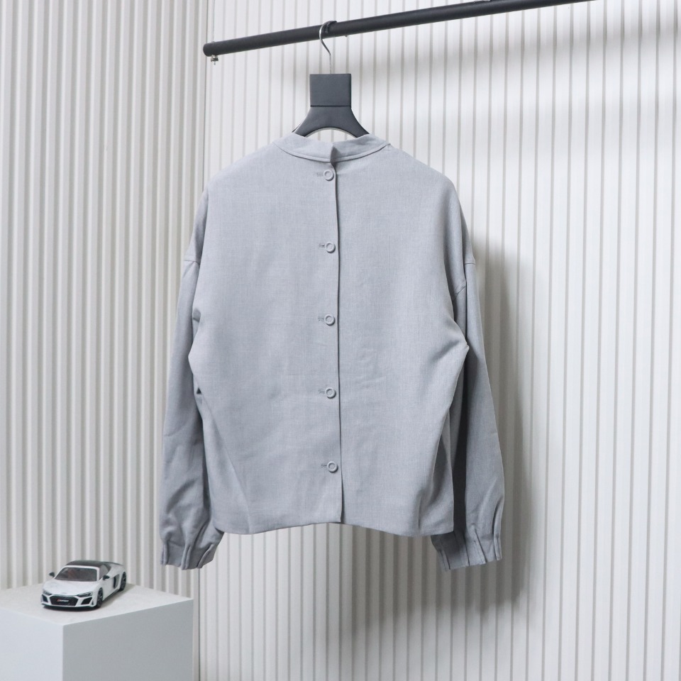 Dior 23FW Wool Button-Down Stand Collar Jacket