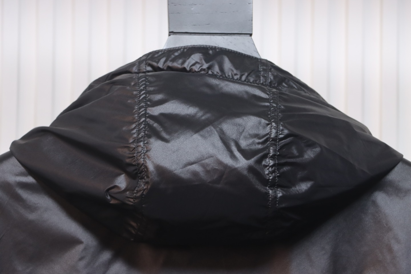 Dior 24 Sleeve Badge Jacquard Silk Hooded Jacket Black