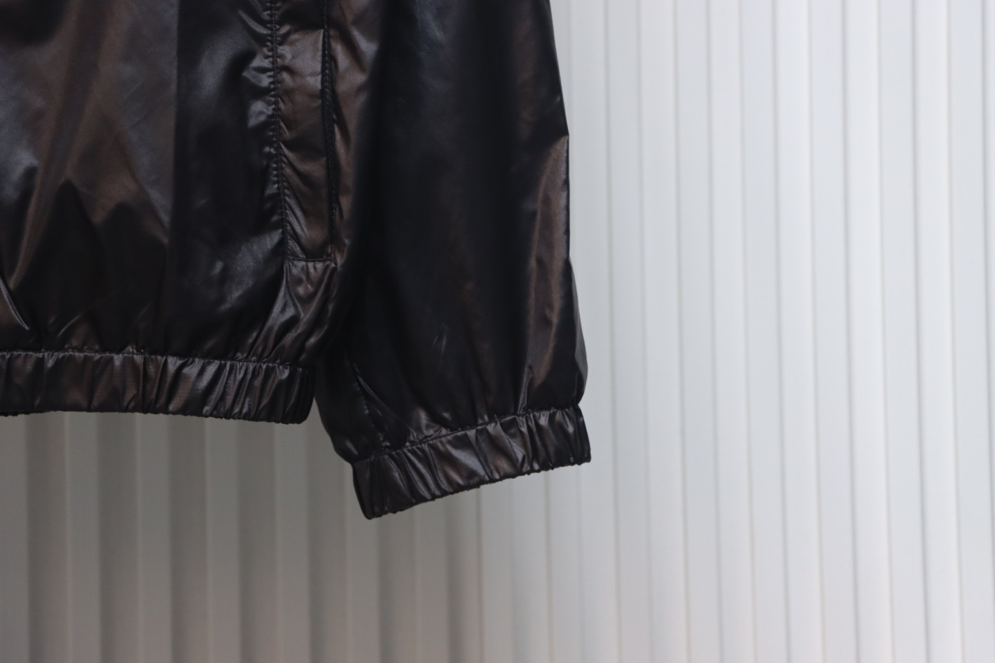 Dior 24 Sleeve Badge Jacquard Silk Hooded Jacket Black