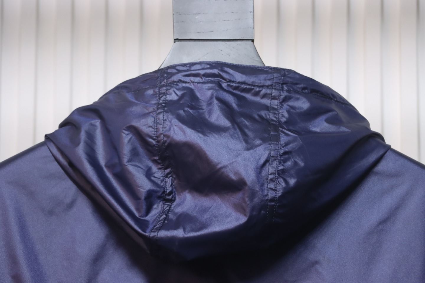 Dior 24 Sleeve Badge Jacquard Silk Hooded Jacket Blue