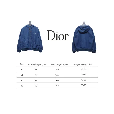 Dior 24Fw CD Signature Monogram Denim Hooded Jacket 02