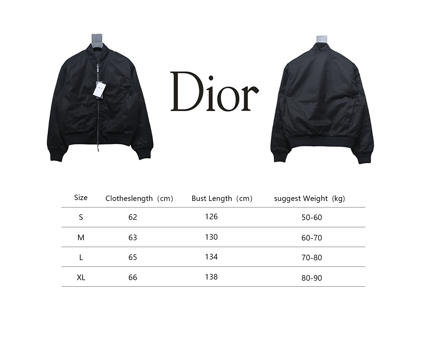 Dior 24Fw Dark Pattern CD Letter Reversible Jacket