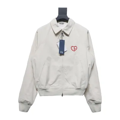 Dior 24Fw Embroidered Heart Cropped Jacket 01